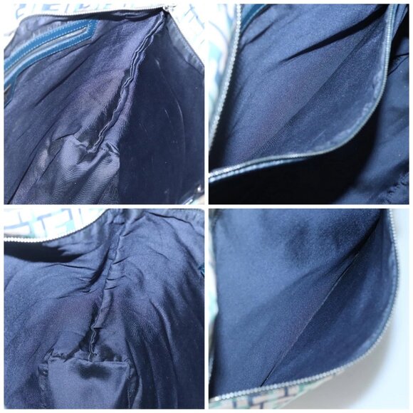 FENDI Zucca Canvas Tote Bag Green Silver Auth - Picture 15 of 16